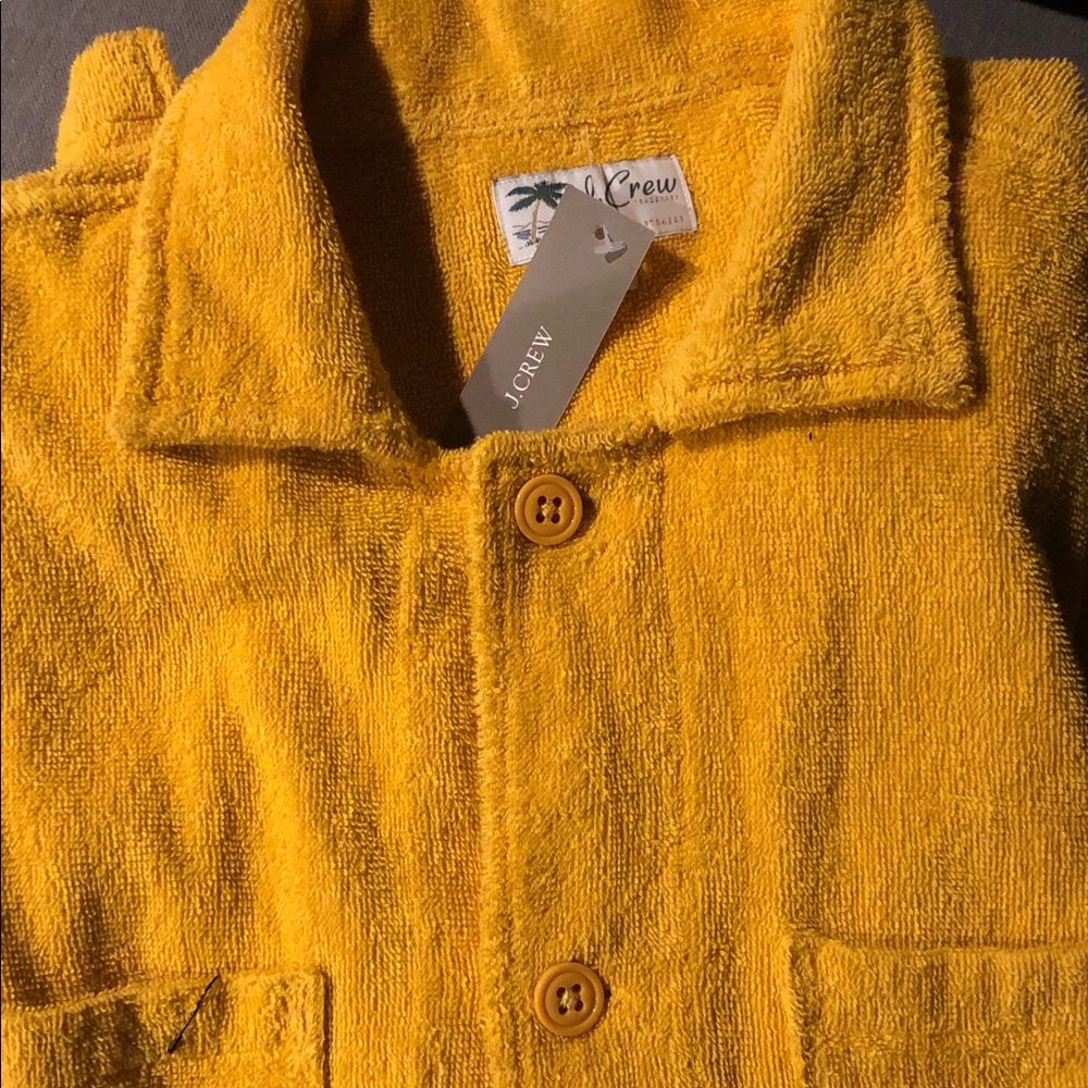 J. Crew Mustard Textured Jacket